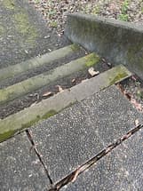 石段の不具合