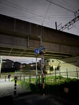 街路灯が切れている