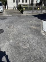 道路の一部陥没