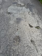 道路の破損補修依頼